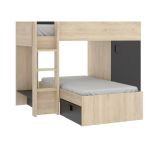 Composizione camera da letto Pax, 255x112h150 cm, Rovere e Antracite