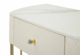 Consolle 100x40x75h cm bianco e oro - Niccolo