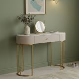Consolle 100x40x75h cm crema e bianco - Abstraktes