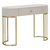 Consolle 100x40x75h cm crema e bianco - Abstraktes