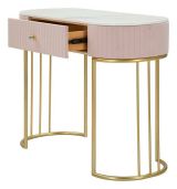 Consolle 100x40x75h cm rosa e bianco - Abstraktes