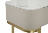Consolle 100x40x80h cm crema e oro - Ronda