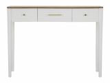 Consolle 107x37x80h cm bianco e marrone - Crypto