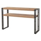 Consolle 140x35x80h cm quercia e nero - Basilicata