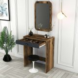 Consolle 70x84x40h cm noce e antracite - Baunei