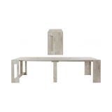 Consolle allungabile 4-12 posti cemento - Anello