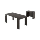 Consolle allungabile Akam, 186x80h76 cm, Marmo Nero