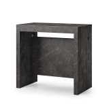 Consolle allungabile Akam, 186x80h76 cm, Marmo Nero