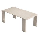 Consolle Allungabile Beige 8 Posti Allungabile 186x90x78h cm, Meccanismo Estensione a Incastro - Ficarolo