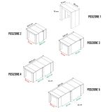 Consolle allungabile elegante 4-10 posti antracite - Abicitren