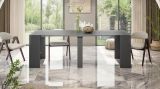Consolle allungabile elegante 4-10 posti antracite - Abicitren