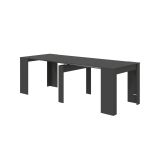 Consolle allungabile elegante 4-10 posti antracite - Abicitren