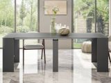 Consolle allungabile elegante 4-10 posti antracite - Abicitren