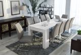 Consolle allungabile Maclodio, trasformabile in tavolo da pranzo, salvaspazio ed estensibile fino a 237 cm, 90-237x76,6x90 cm, Bianco