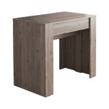 Consolle Allungabile Marrone Rovere 10 Posti Allungabile 237x90x77h cm, Meccanismo Estensione Allunghe Centrali - Vaelis