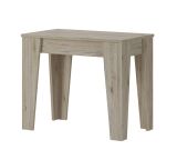 Consolle Allungabile Marrone Rovere Nodi Allungabile 12 Posti 305.6x90x75.2h cm, Meccanismo Estensione Allunghe Centrali - Gizio