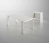 Consolle allungabile moderna 4-8 posti bianco - Akam