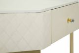 Consolle angolare 84x60x77h cm bianco e oro - Viscardo