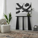 Consolle Arcturus, Tavolo allungabile multiuso, Consolle ingresso, Ripiano con allunghe, 100x28h83 cm, Antracite