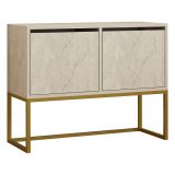 Consolle Beige Marmo Oror 2 Vani Colore Struttura Oror 90x34x70h cm, Colore Ripiano Beige - Arresi