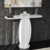 Consolle Bianco Colore Ripiano Bianco 100x30x81h cm, - Ramacca