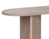 Consolle Bianco Marmo un Ripiano Peso Supportato 25 kg 150x35x75h cm, Colore Ripiano Bianco - Cercino
