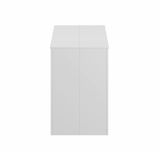 Consolle Compton, Tavolo da pranzo allungabile, Tavolo con allunghe multiuso estensibile fino a 10 posti, 51-237x90h78 cm, Bianco Lucido
