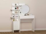 Consolle con specchio 71x35x83h cm bianco - Pago