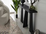 Consolle design 100x28x83h cm antracite - TomoeGozen