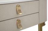 Consolle elegante 70x40x80h cm crema e oro - Ronda