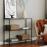 Consolle in metallo 100x30x85h cm nero - Domenica