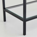 Consolle in metallo 100x30x85h cm nero - Domenica