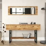 Consolle legno e metallo 139x43x75h cm quercia - Izo