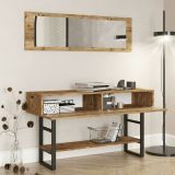 Consolle legno e metallo 139x43x75h cm quercia - Izo