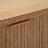 Consolle Marrone Ciliegio oro 2 Ripiani Effetto Invecchiato con 1 Cassetto 110x40x80h cm, Materiale Struttura in Metallo - Faliha