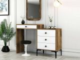 Consolle Marrone Noce Bianco 2 Ripiani Peso Supportato 25 kg 124x40x85h cm, Colore Ripiano Marrone - Namtheun