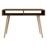 Consolle Marrone Noce Marrone Rovere 2 Vani Colore Ripiano Marrone 120x60x75h cm, Colore Struttura Marrone - Busachi