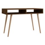 Consolle Marrone Noce Marrone Rovere 2 Vani Colore Ripiano Marrone 120x60x75h cm, Colore Struttura Marrone - Busachi