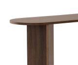 Consolle Marrone Noce un Ripiano Peso Supportato 25 kg 150x35x75h cm, Colore Ripiano Marrone - Cercino