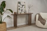 Consolle Marrone Noce un Ripiano Peso Supportato 25 kg 150x35x75h cm, Colore Ripiano Marrone - Cercino