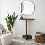 Consolle minimal 80x25x85h cm noce - Pancarana