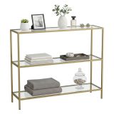 Consolle minimal in metallo 100x30x85h cm oro - Domenica