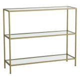 Consolle minimal in metallo 100x30x85h cm oro - Domenica