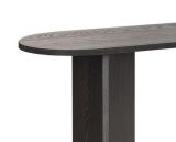 Consolle Nero un Ripiano Peso Supportato 25 kg 150x35x75h cm, Colore Ripiano Nero - Cercino