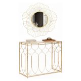 Consolle oro Colore Ripiano oro 91x41x78h cm, - Hadata