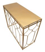 Consolle oro Colore Ripiano oro 91x41x78h cm, - Hadata