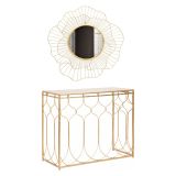 Consolle oro Colore Ripiano oro 91x41x78h cm, - Hadata