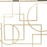 Consolle oro Trasparente un Ripiano Materiale Struttura in Vetro 120x41x81h cm, Colore Ripiano Trasparente - Rankin