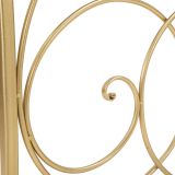 Consolle oro Trasparente un Ripiano Materiale Struttura in Vetro 140x40x80h cm, Colore Ripiano Trasparente - Dilija