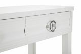 Consolle Pine, Tavolo multiuso, Mobiletto d'appoggio, Scrivania da corridoio, 110x40 h82 cm, Bianco